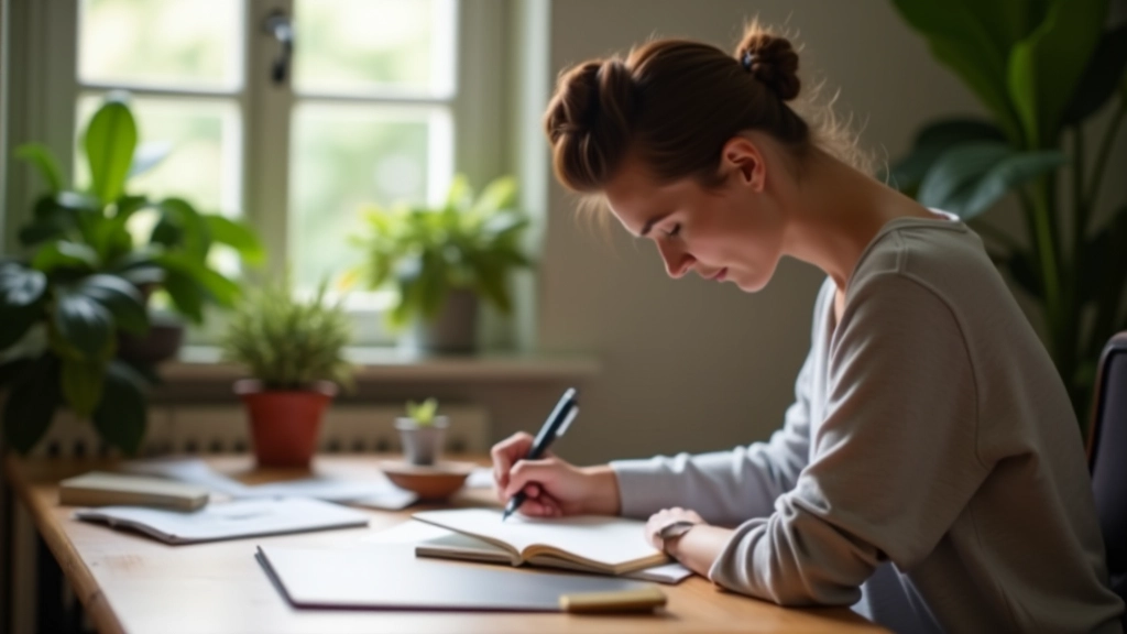 Moment de clarté à travers l'écriture et la réflexion structurée